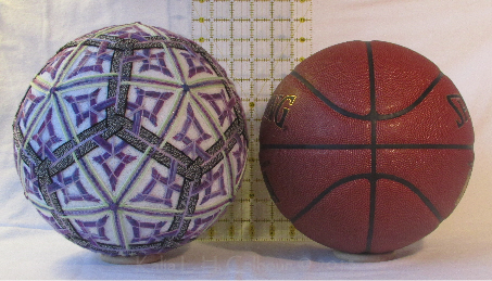 temari 16 compared to a basketball and a ruler